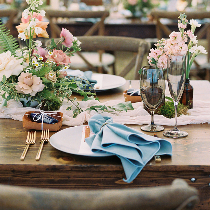 Carousel Blue Vintage Goblet Glassware Rentals Premiere Events