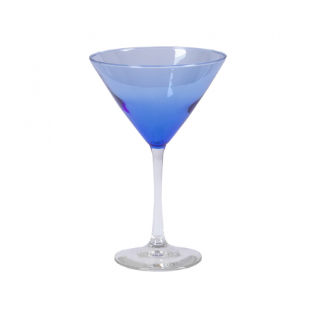 12 oz. Mediterranean Blue Martini Glass
