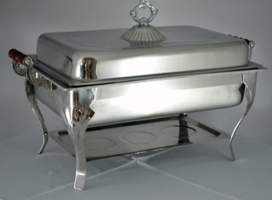 Chafer, Stainless WIth Wood Handle