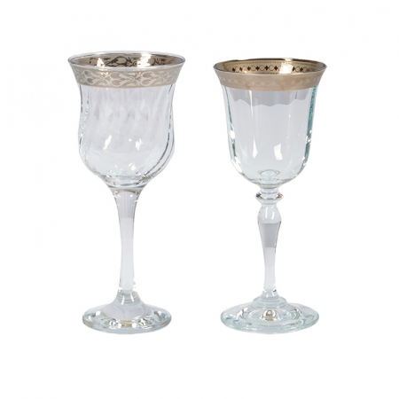 Silver Elegance Wine Glasses