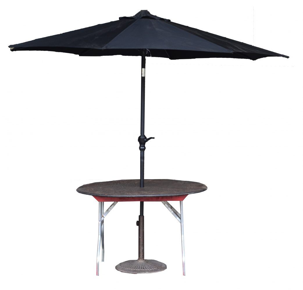 Table, Round With Umbrella