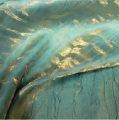 TURQUOISE GOLD CRUSH RENTAL LINEN