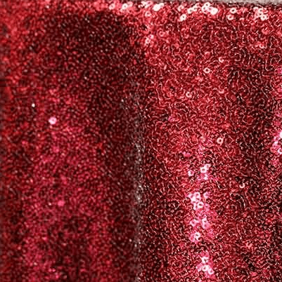 Crimson Sequin Linen Rentals