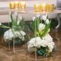 LUCITE END TABLE
