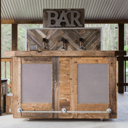 Roadhouse Bar with VO Wood Bar Backdrop