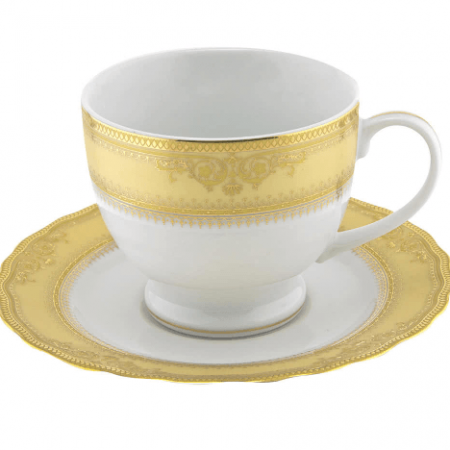 Vanessa Gold Coffee Cup and Saucer