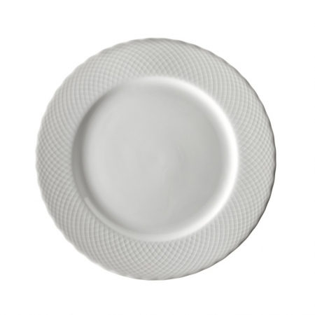 White Wicker Plate