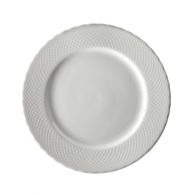 White Wicker Plate