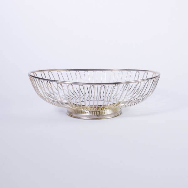 11" Oval Silver-plated bread basket
