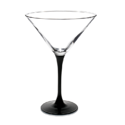 Black Legacy Martini Glassware Rentals
