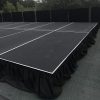 Black Rubber Top Stage with Skirting