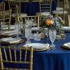 Navy and Gold Tablescape