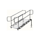 6 Step Metal Stage Stairs with Railing