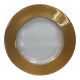 Gold Concentric Charger with Clear Middle