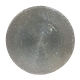 13" Silver Glitter Glass Charger