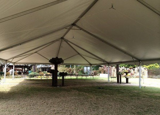 Inside a Hip End Structure Tent