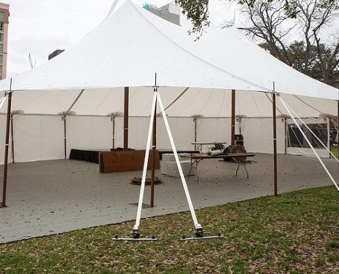 Tidewater Tent with subflooring underneath