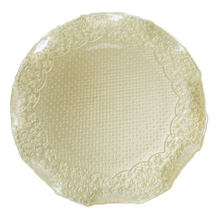 Pearl Luster Glass Charger Plate