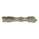 7.25" Silverplated Elegant Shell Design Ice Tongs