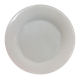 White Frosted Dinner Plate