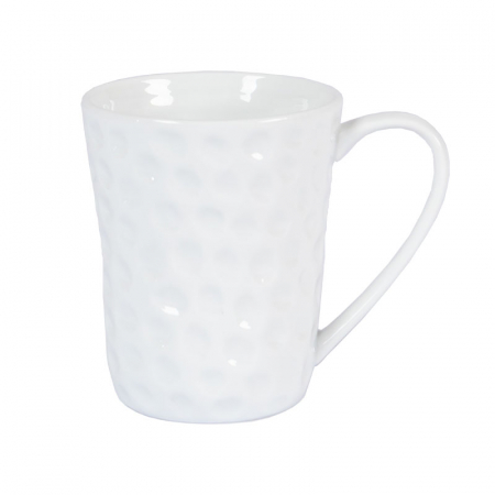 9oz White Stone Coffee Mug