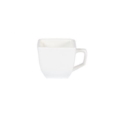 White Square Coffee Tea Cup