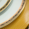 Lillyana China and Gold Concentric Charger