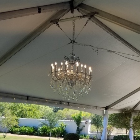 Crystal Tent Chandelier
