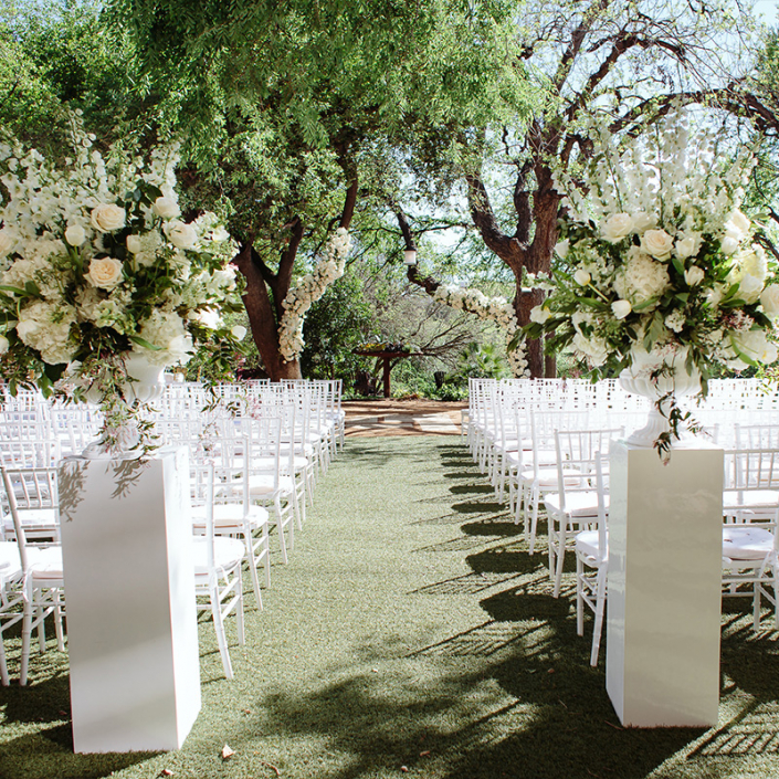 White Lucite Pedestals | Event Rentals | Premiere Events