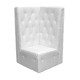 White Tufted Corner Chair
