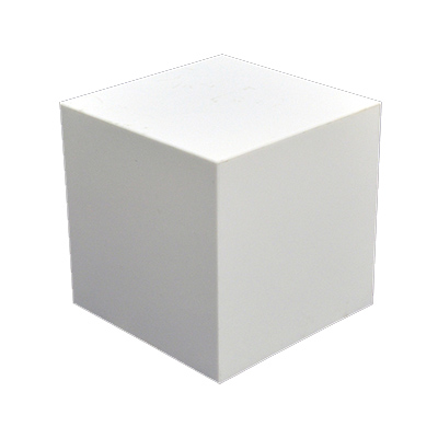 White Lucite Cube