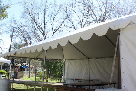Frame Tent Rentals with Sidewalls