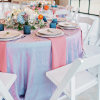 Blue-Pink Iridescent Crush and Dusty Rose Cottonique Napkins