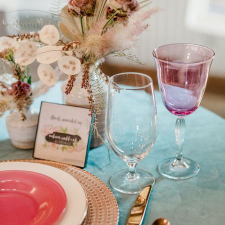 Hot Pink Lido and Valore Goblet