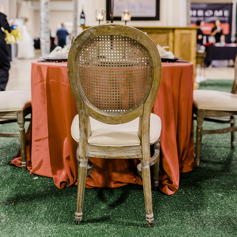 Louis Grey Dust Chair, Green Astroturf