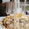 Ornate Gold Tray 20in Pure Champagne Flute