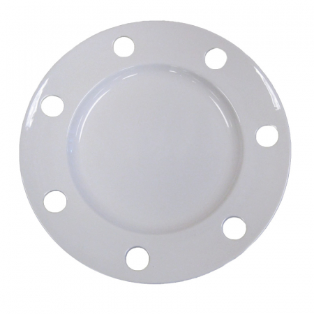 Hubcap Porcelain Platter, 13″