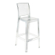 Ghost Square Back Bar Stool