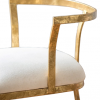 Gold Strapless Contemporary Chair