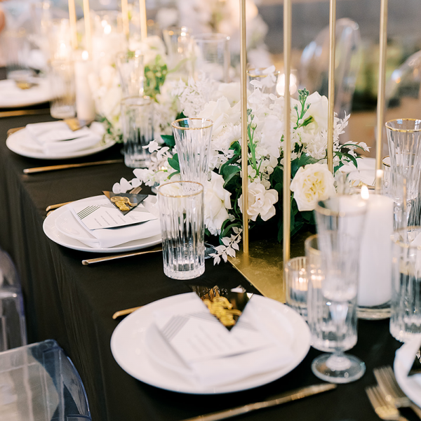 Timeless Gold Glassware Rentals | Premiere Events