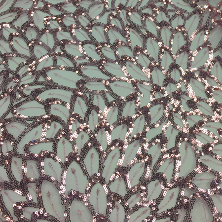 Blush Glamour Sheer Sequin Cake Table Linen