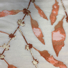 Salmon Branches Cake Table Linen Rentals