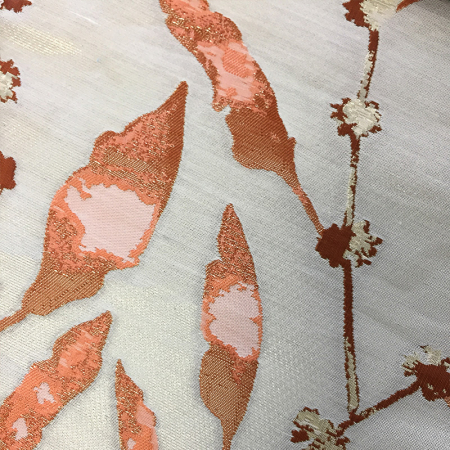 Salmon Branches Cake Table Linen Rentals