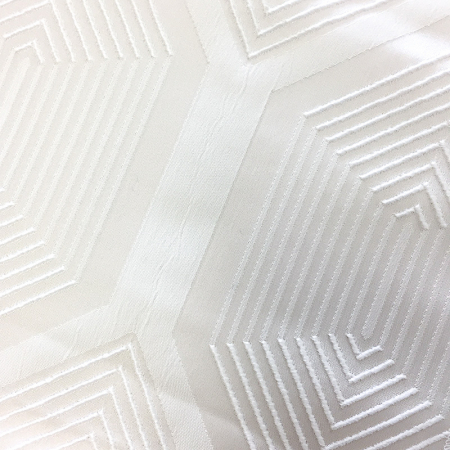 White Geo-Diamond Linen