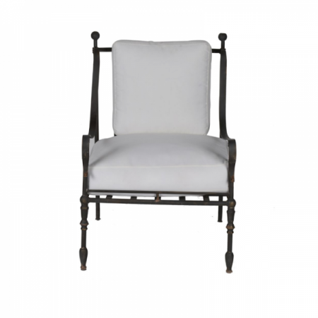 Wrought Iron Solarium Chair Front