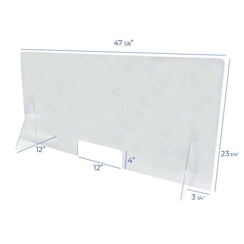 Clear Acrylic Divider with Passthrough (47.5 x 23.5)