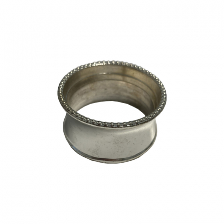 Silver Circle Dotted Napkin Ring