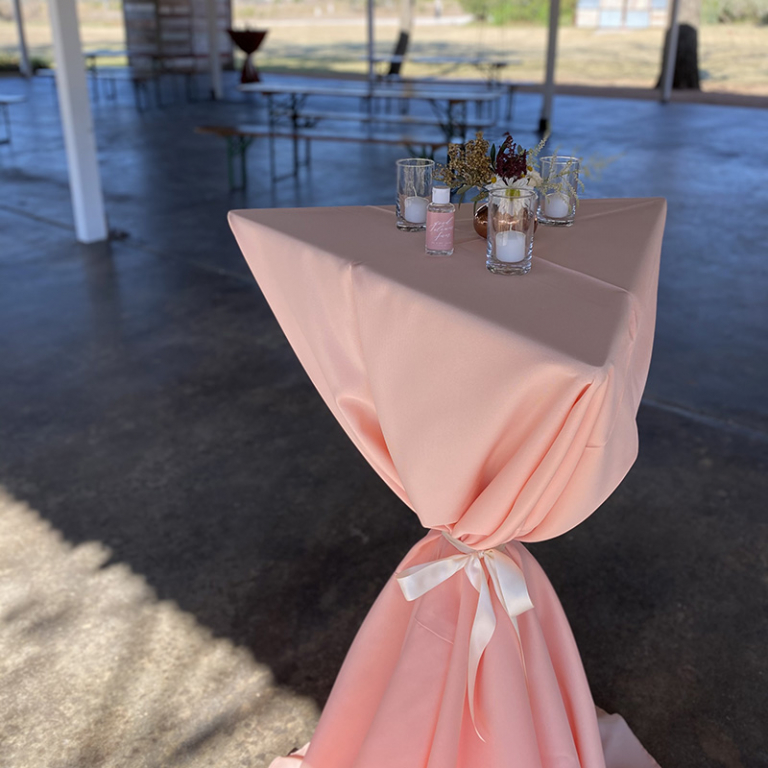 Round Table with Umbrella Table Rentals Premiere Events