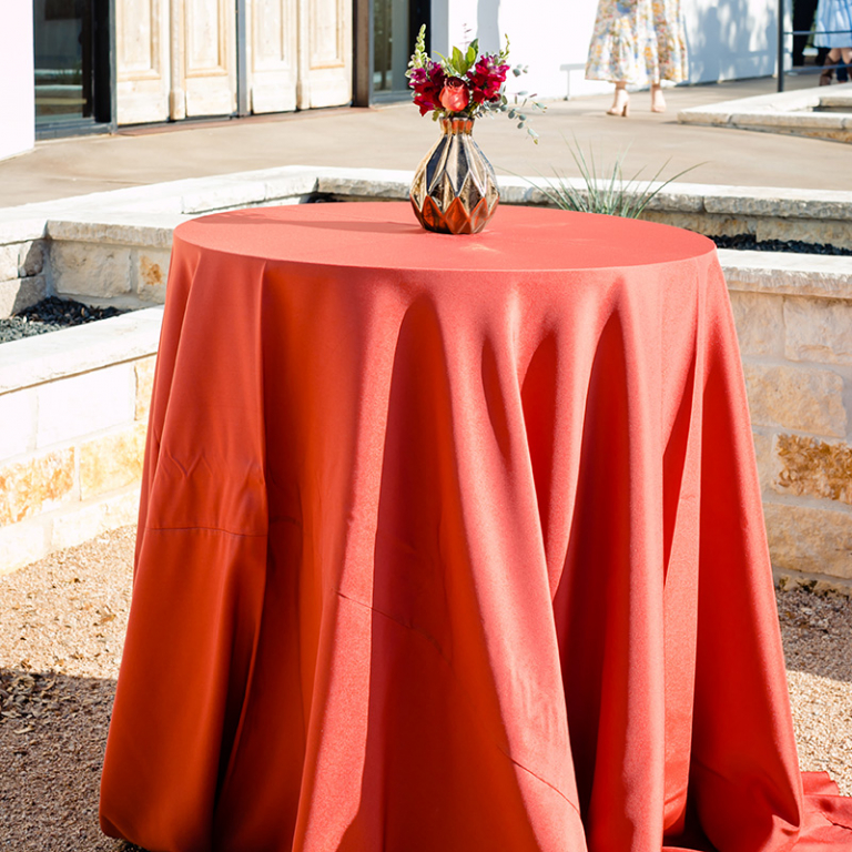 Terra Cotta Economy Linen Rentals Premiere Events