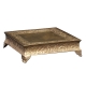 18″ Square Gold Cake Stand